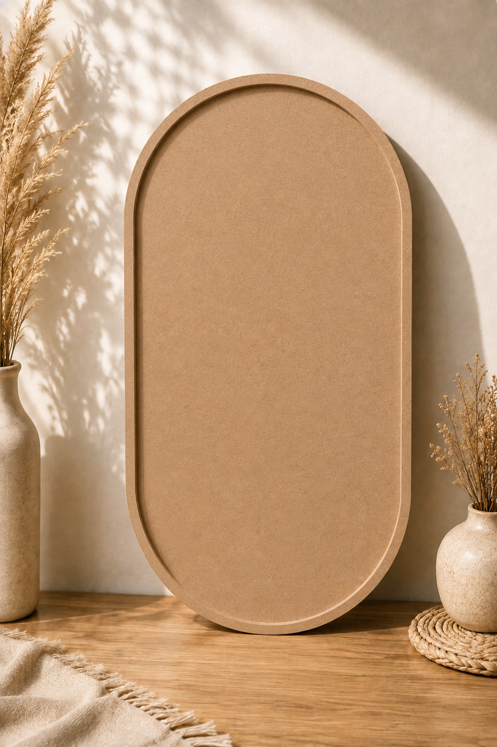 Oval MDF Table w/Border