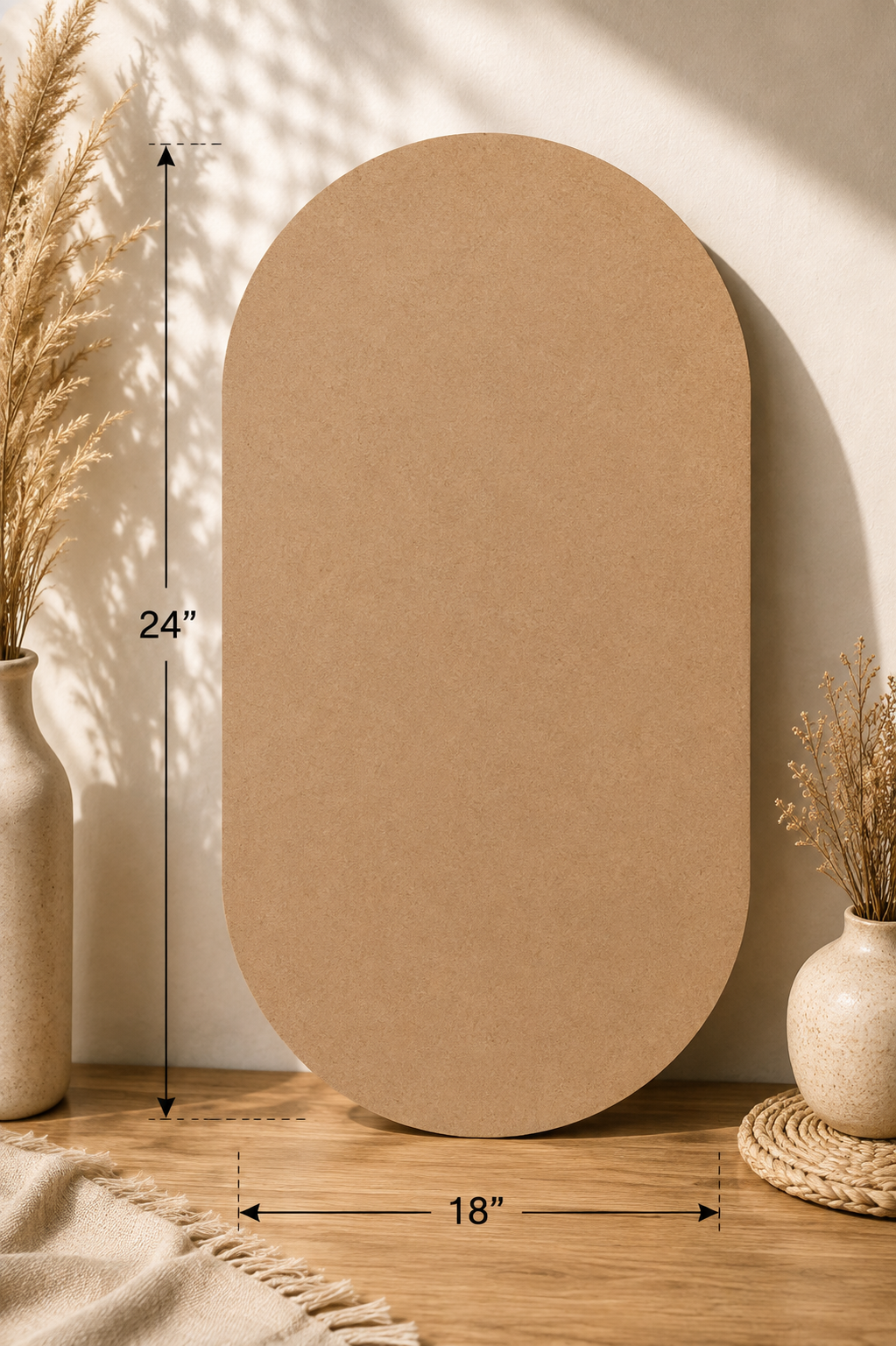 Oval MDF Table