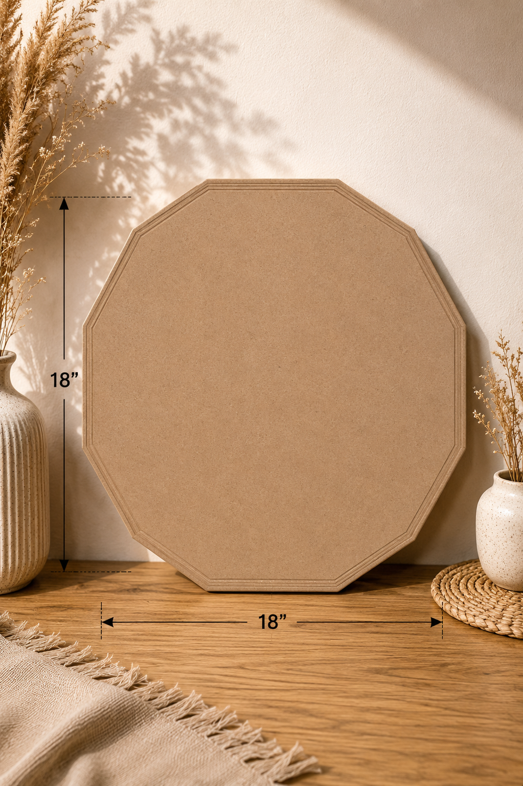 12-Sided MDF Table w/Border