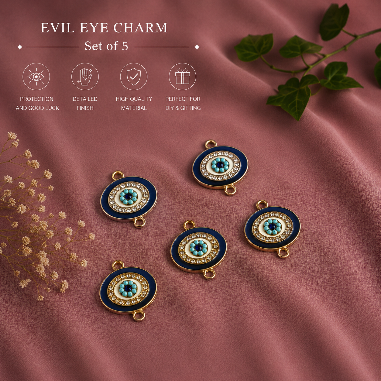 Blue Eye Charm (Set of 5)