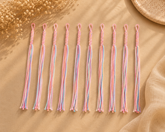Pastel Multicolor Thread Set (Pack of 10)