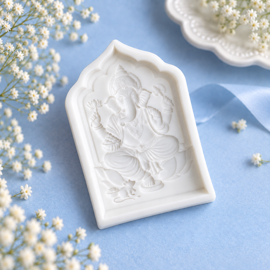 Divine Lord Ganesha Silicone Mould (14 x 9 CM)