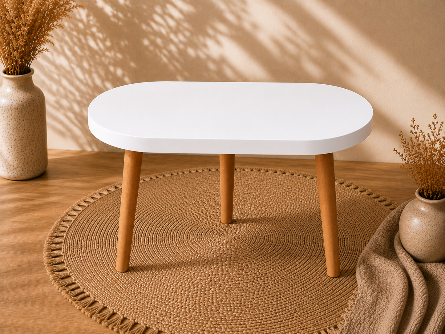 Oval Acrylic MDF Table