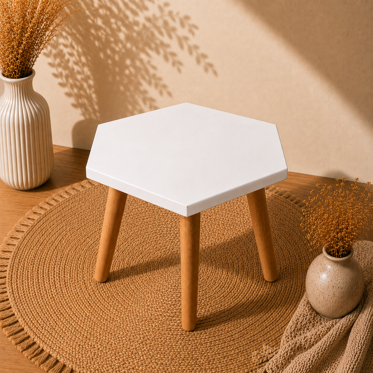 Hexagon Acrylic MDF Table