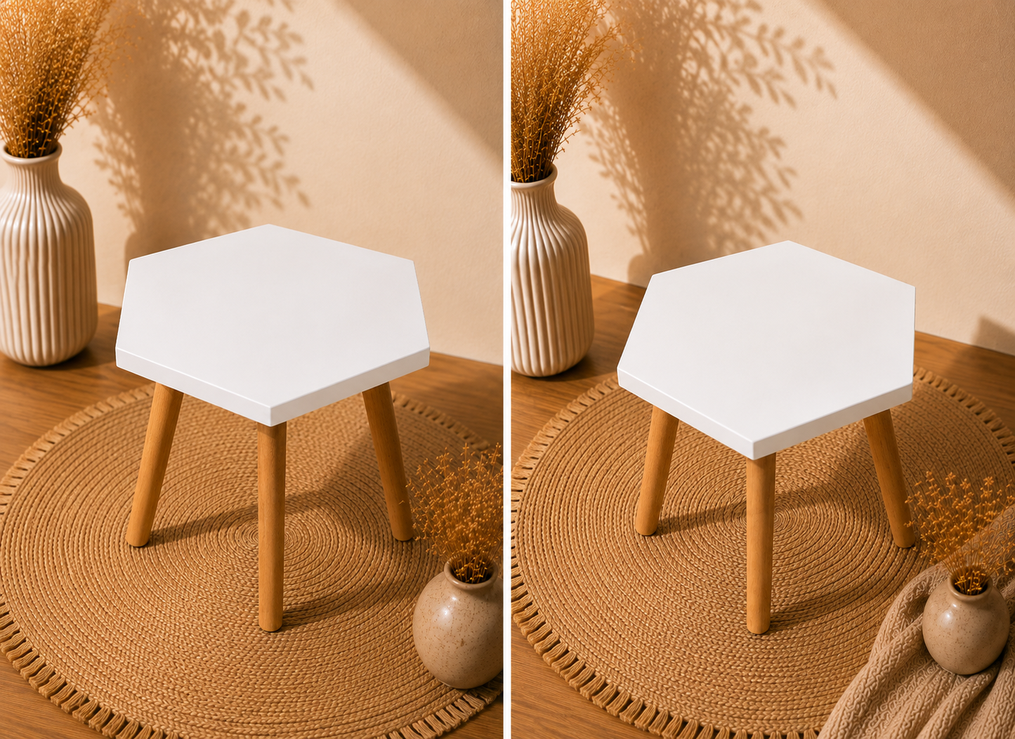 Hexagon Acrylic MDF Table