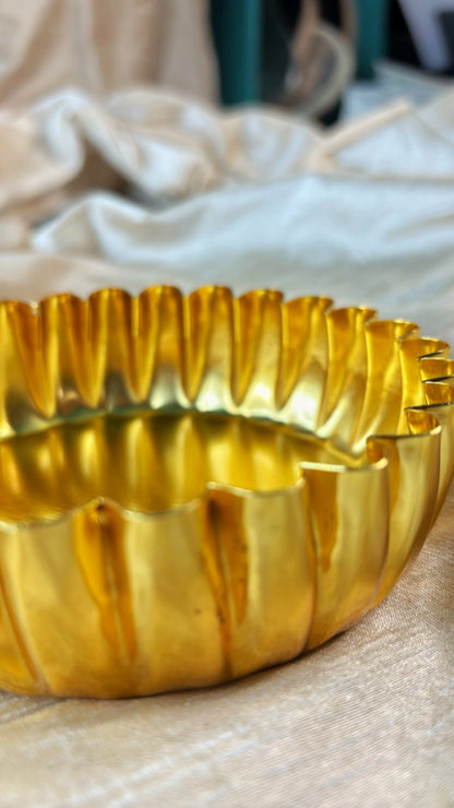 Sunflare - Gold plated Urli - Set Of 10