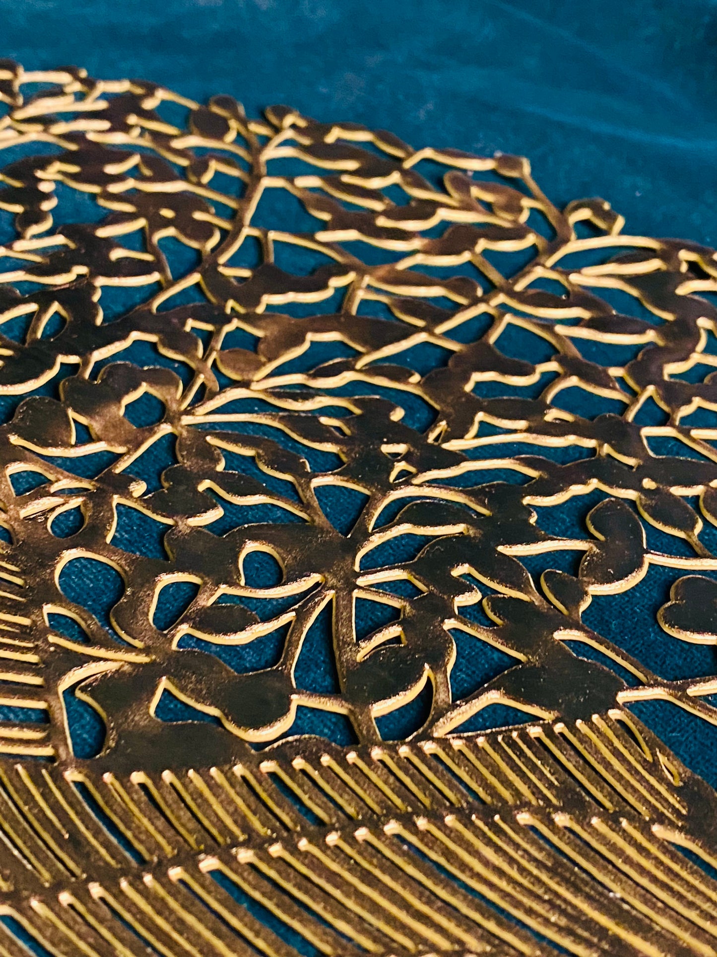 Golden Mat for Thali