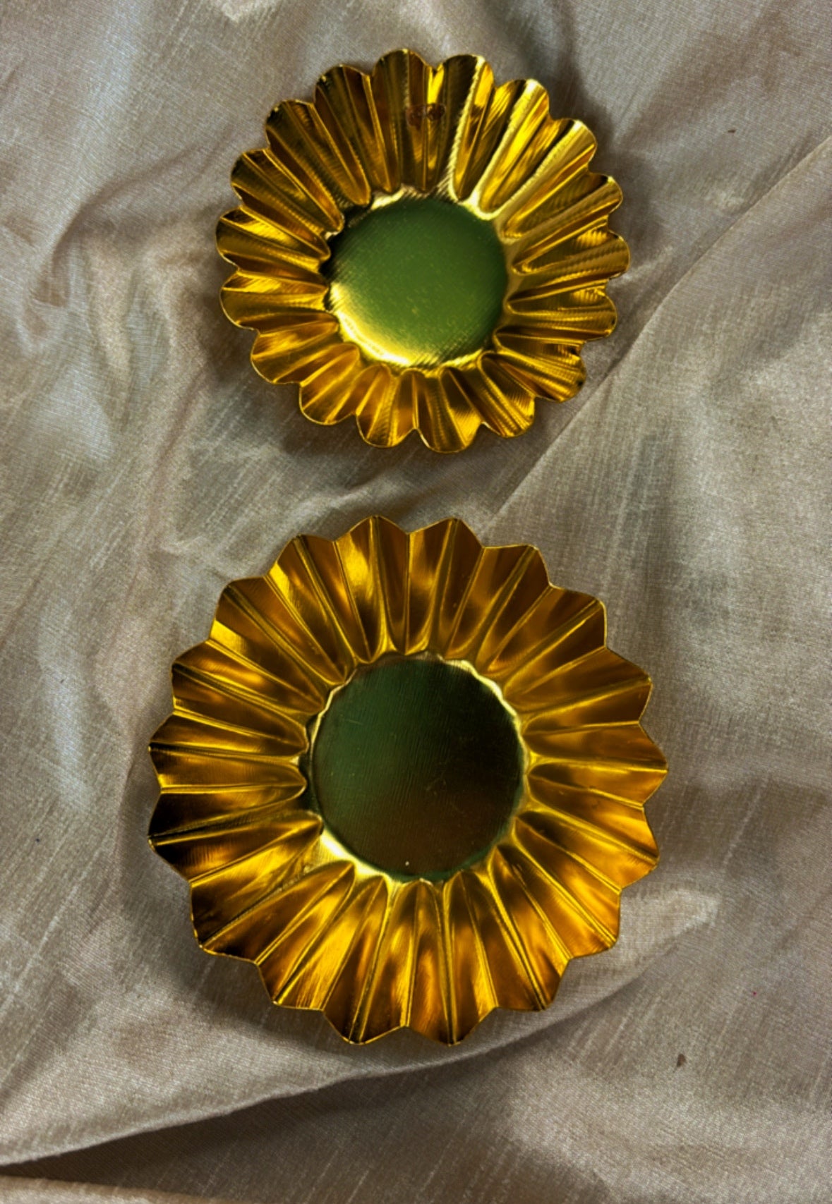 Floral Mithaas : Gold plated Urlis - Set Of 10
