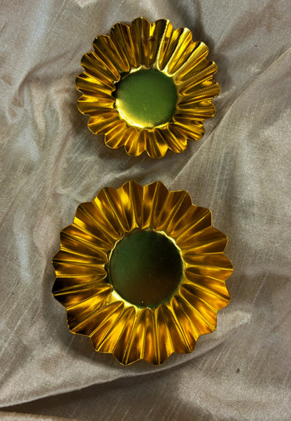 Floral Mithaas : Gold plated Urlis - Set Of 10