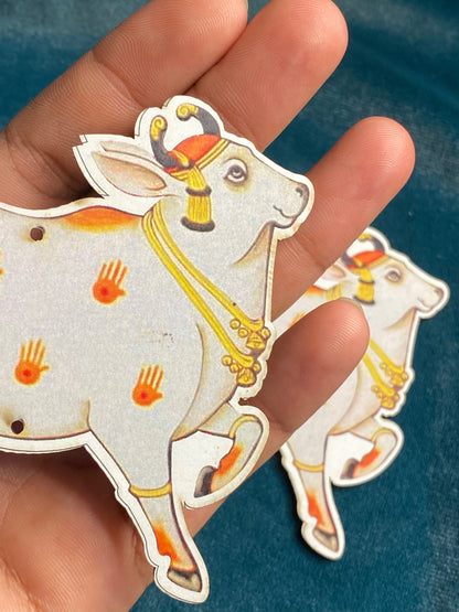 Cow PrInted MDF Cutout (SET OF 5)