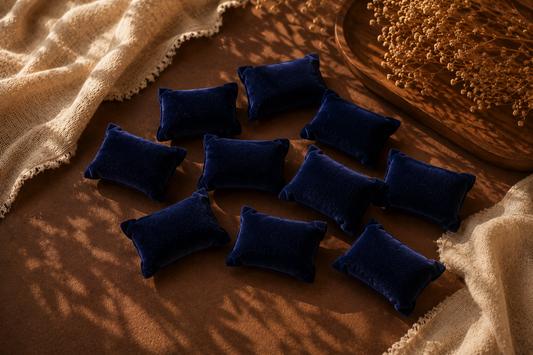 Royal Blue Velvet Cushion (Pack Of 10)
