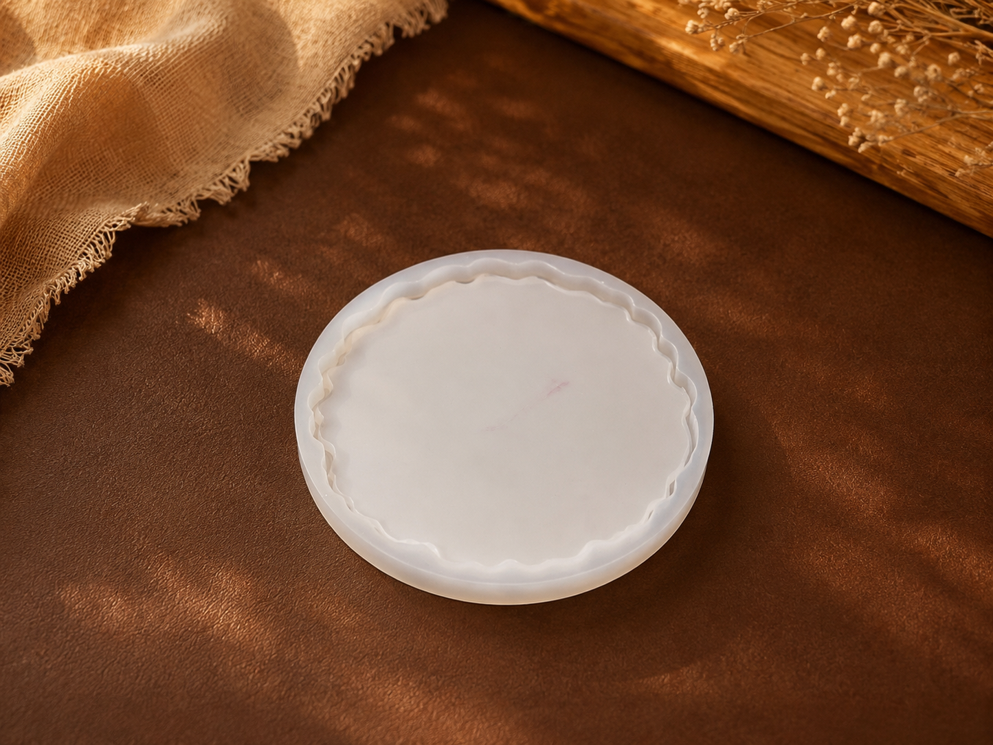Round Wavy Silicone Mould – 4 Inch