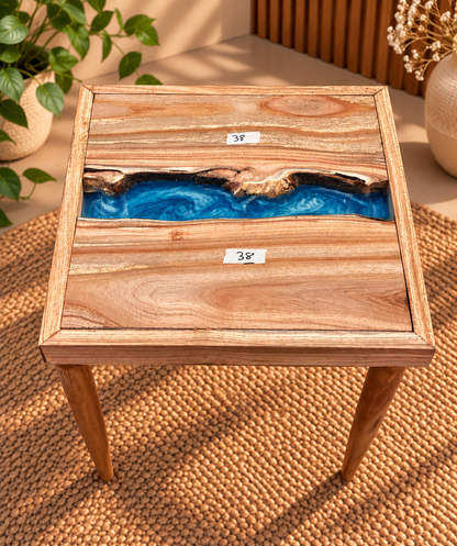 17x17" Wood River Table Base with Legs [Style 38]