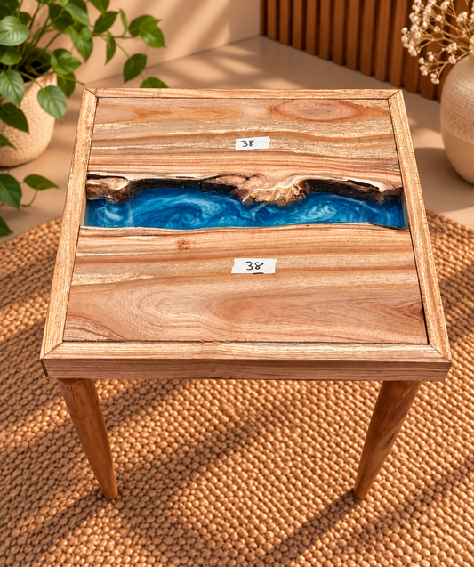 17x17" Wood River Table Base with Legs [Style 38]