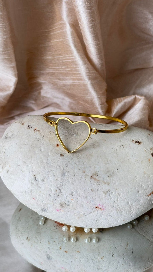 Golden Heart Shaped Bracelet