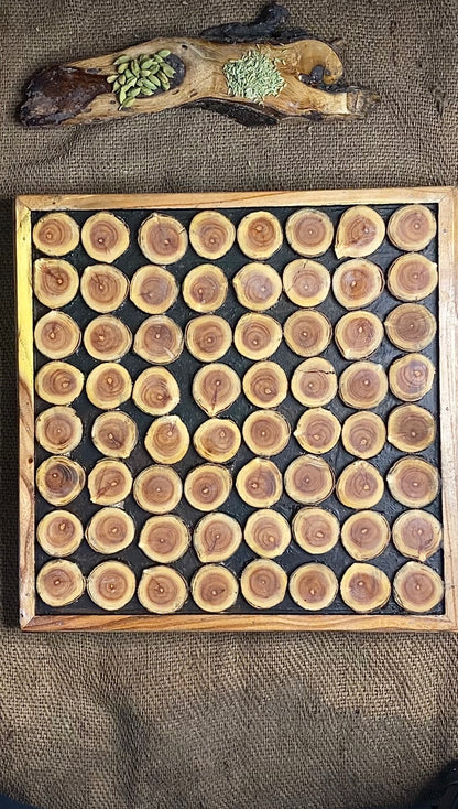 Mini Logs Square Table with Legs