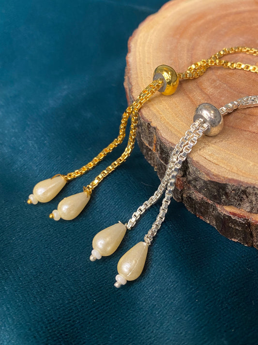 Bracelet Metal Thread with Pearl