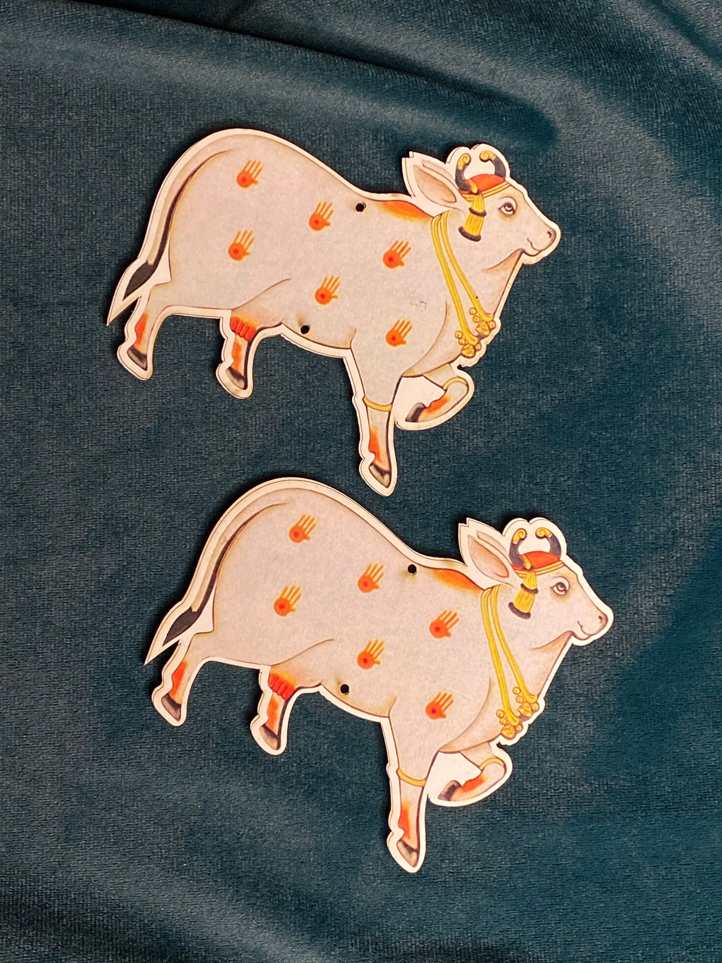 Cow PrInted MDF Cutout (SET OF 5)