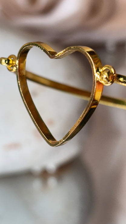 Golden Heart Shaped Bracelet