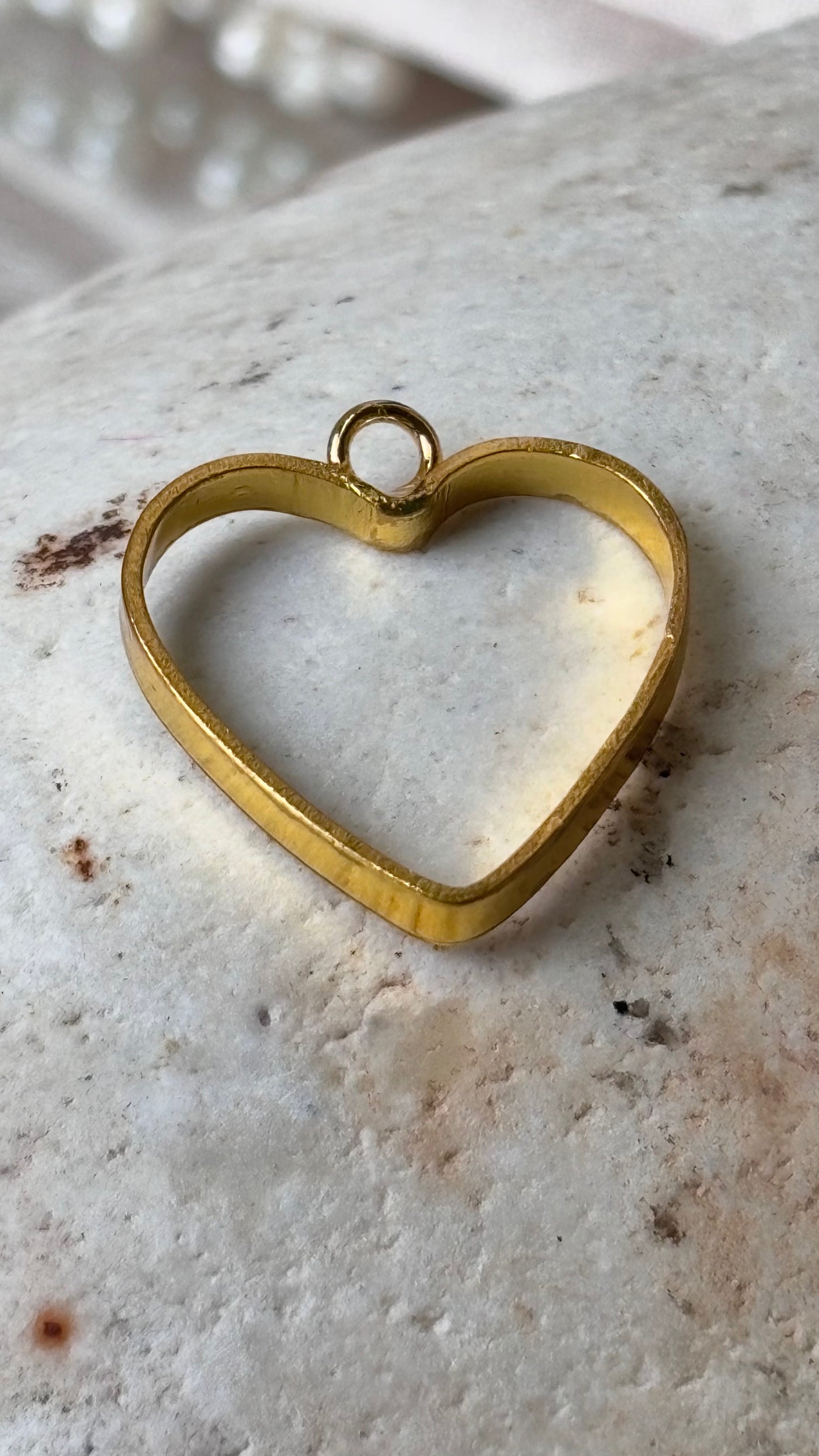 Golden Heart Shaped Bazel