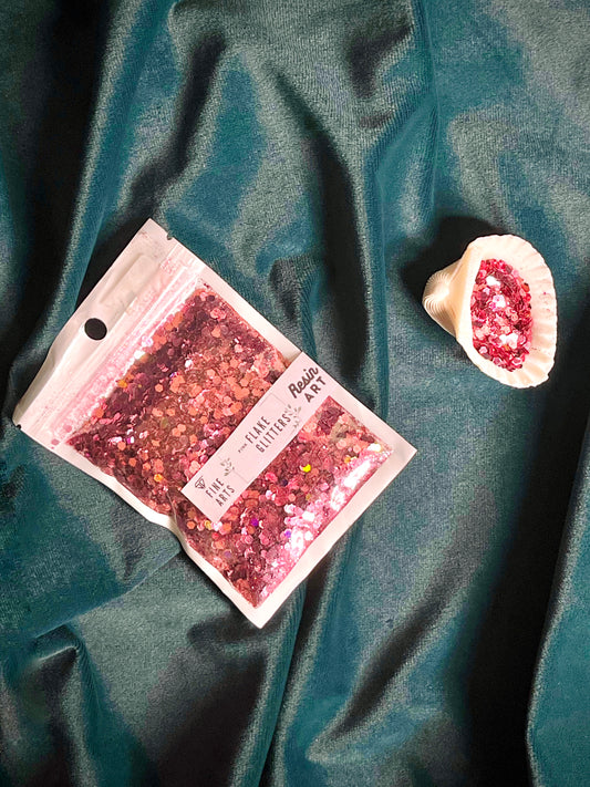 Pink Flake Glitter (25 Grams)