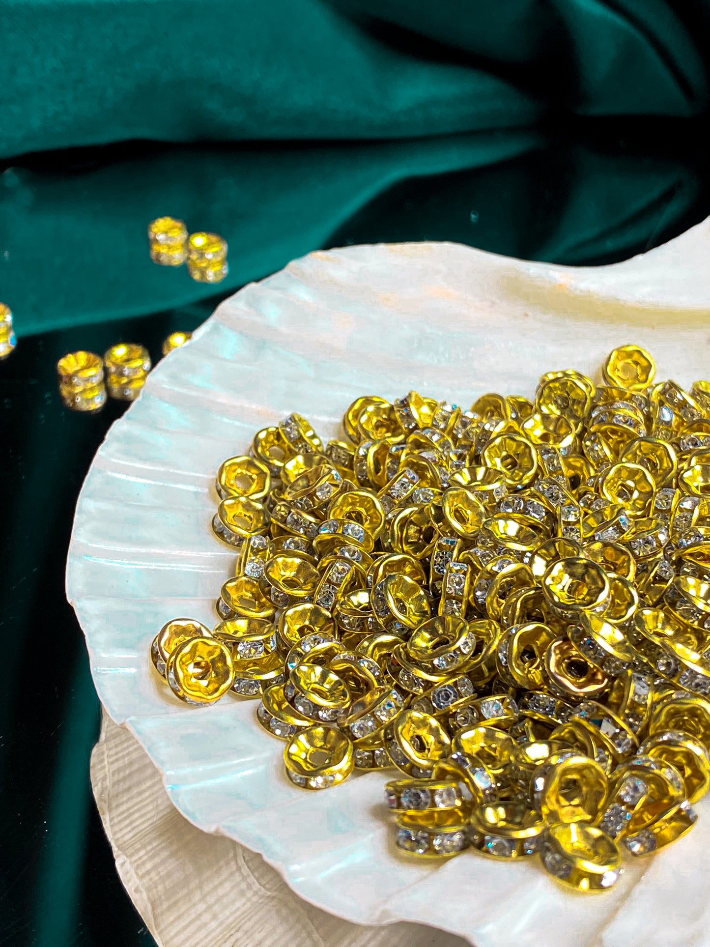 Golden Ring Beads - 20 Grams