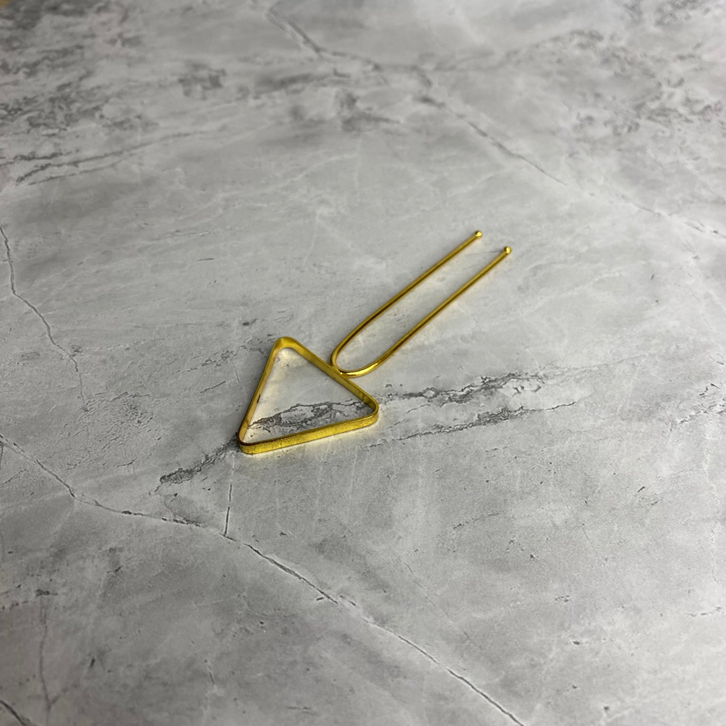 Triangle Gold Hairpin