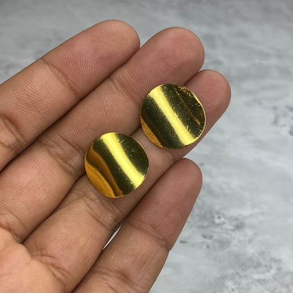 Round Brass Studs For Earring