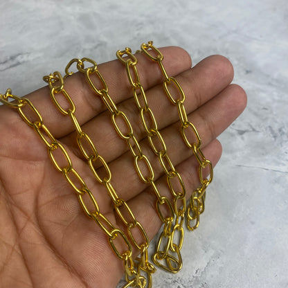 Bold Metallic Gold Chain (16 inch)