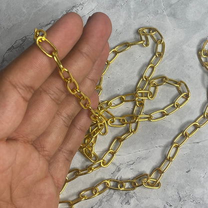Bold Metallic Gold Chain (16 inch)