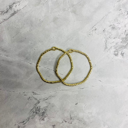 Golden Circular Hoops