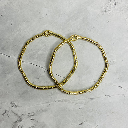 Golden Circular Hoops