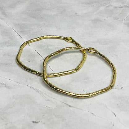 Golden Circular Hoops