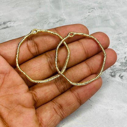 Golden Circular Hoops