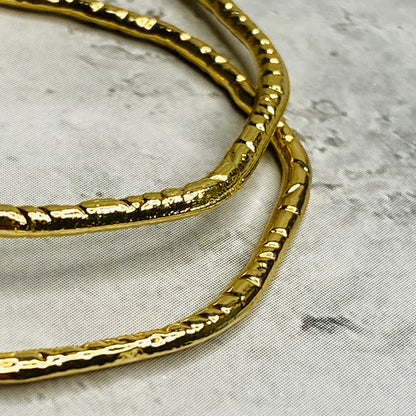 Golden Circular Hoops