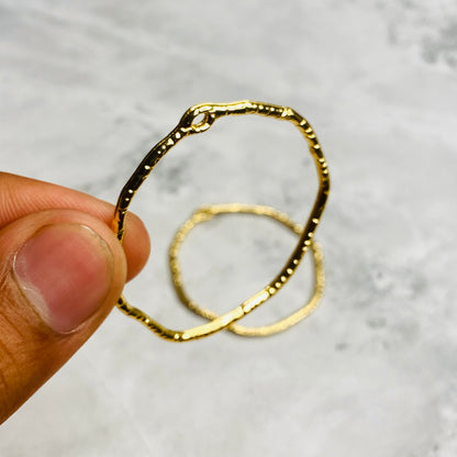 Golden Circular Hoops