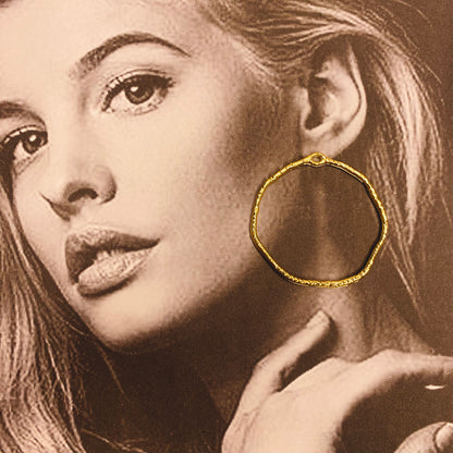 Golden Circular Hoops