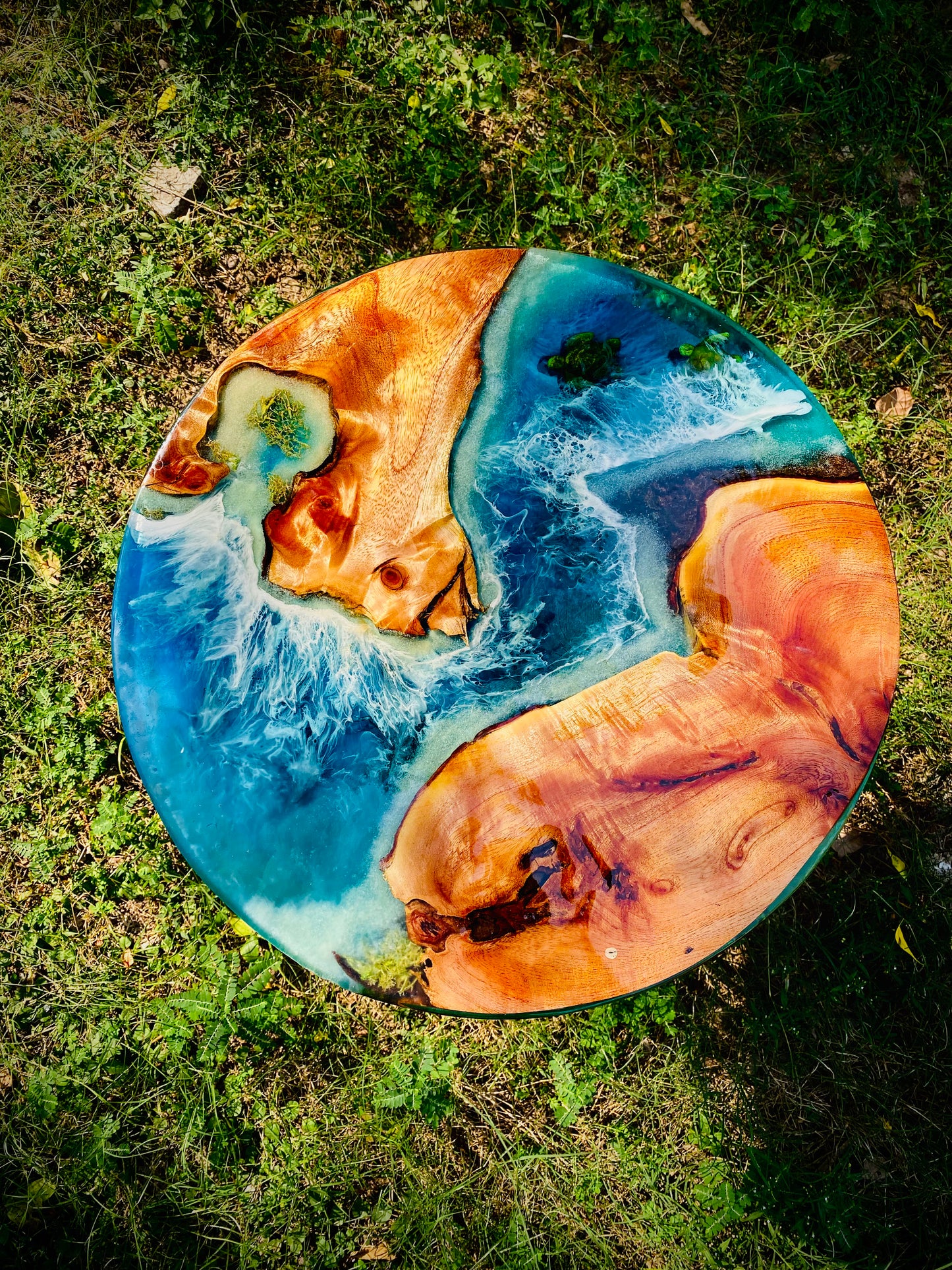 18 INCHES ROUND RIVER COFFEE TABLE DIY KIT – SD Fine Arts
