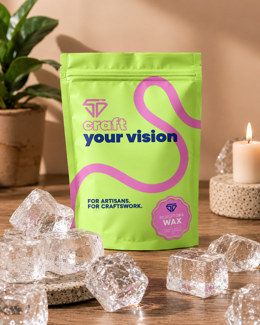 CrystalGlow Wax : Artisian Grade Crystal Clear Gel Wax - 1kg