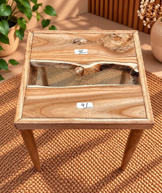 17x17" Wood River Table Base with Legs [Style 41]
