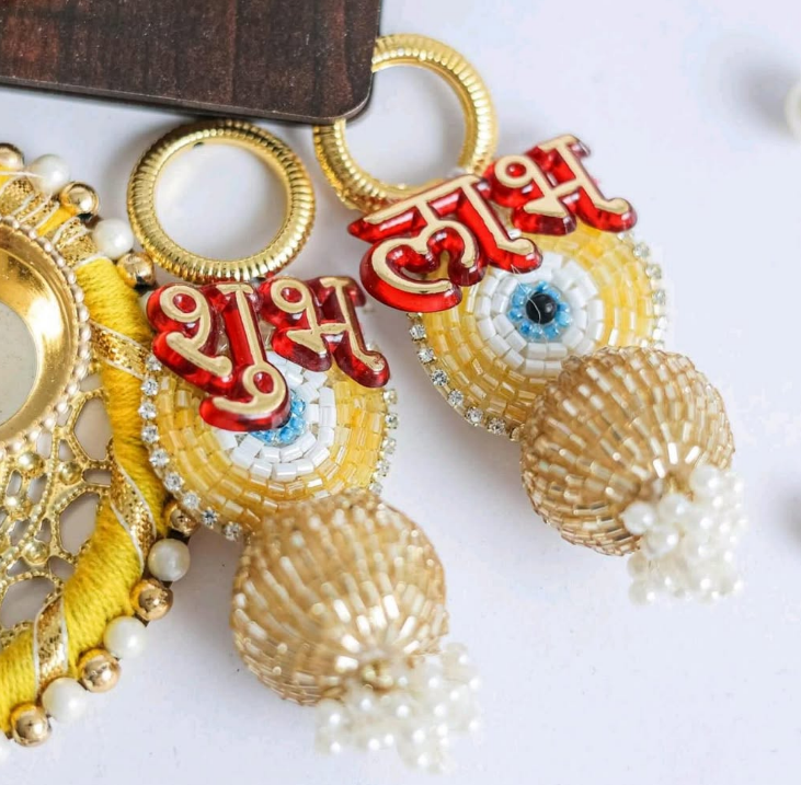 Evil Eye Shubh Labh Hangings - Set Of 10