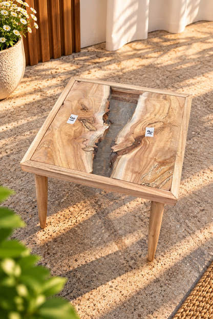 17x17" Wood River Table Base with Legs [Style 18]