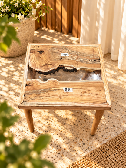 17x17" Wood River Table Base with Legs [Style 25]