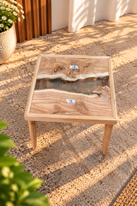 17x17" Wood River Table Base with Legs [Style 19]