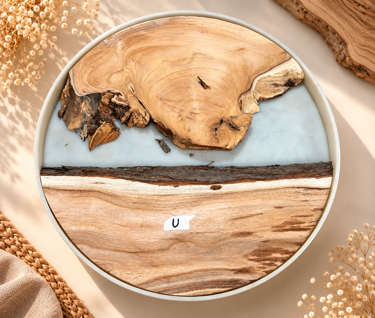 Wooden log - U