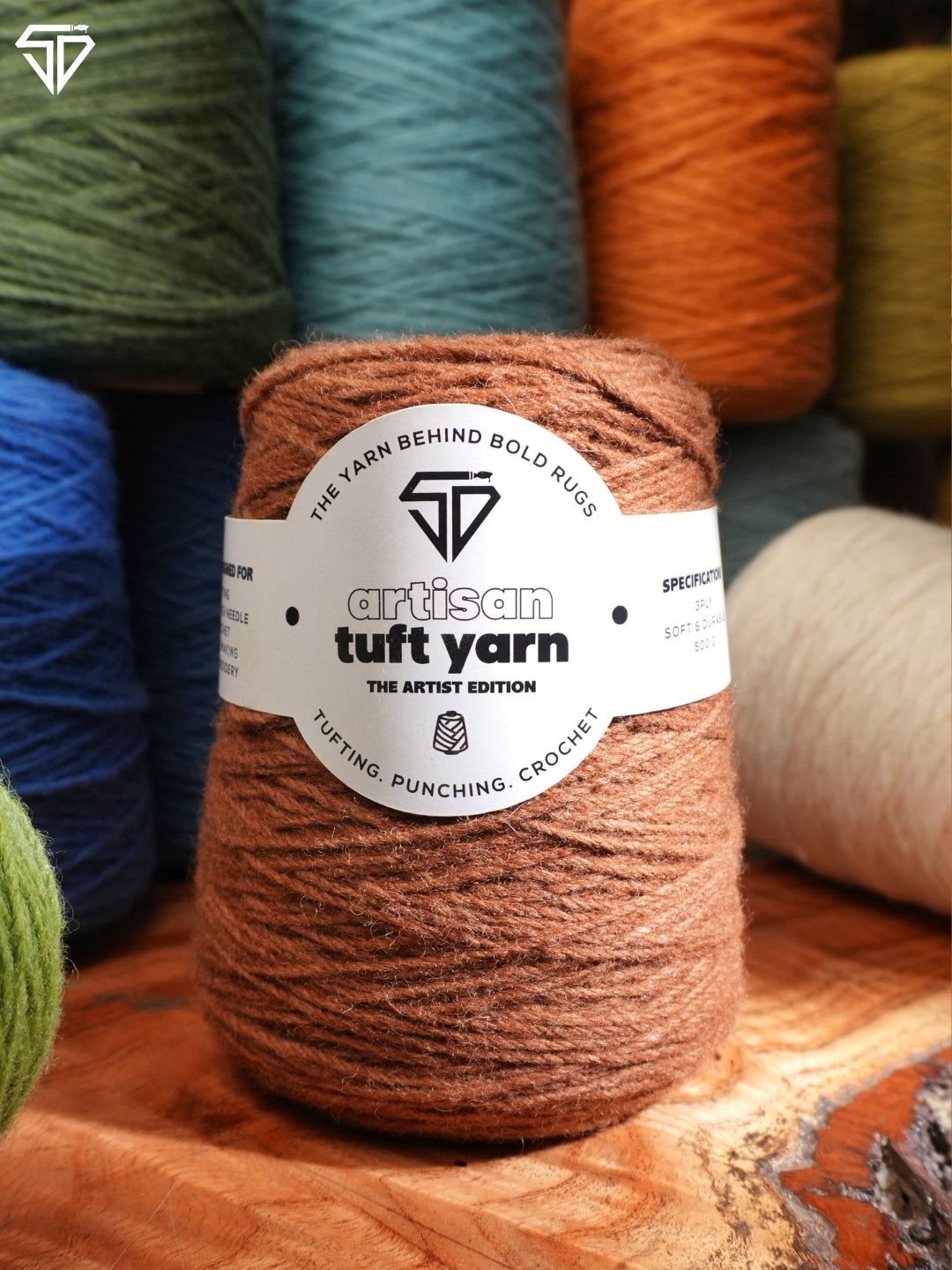 Mud Brown – 3 Ply Yarn