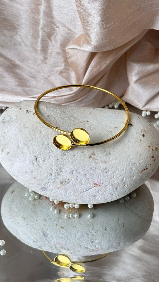 Double Dot Bangle Bracelet