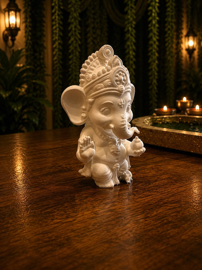 4-Inch Standing Ganesha 3D Art