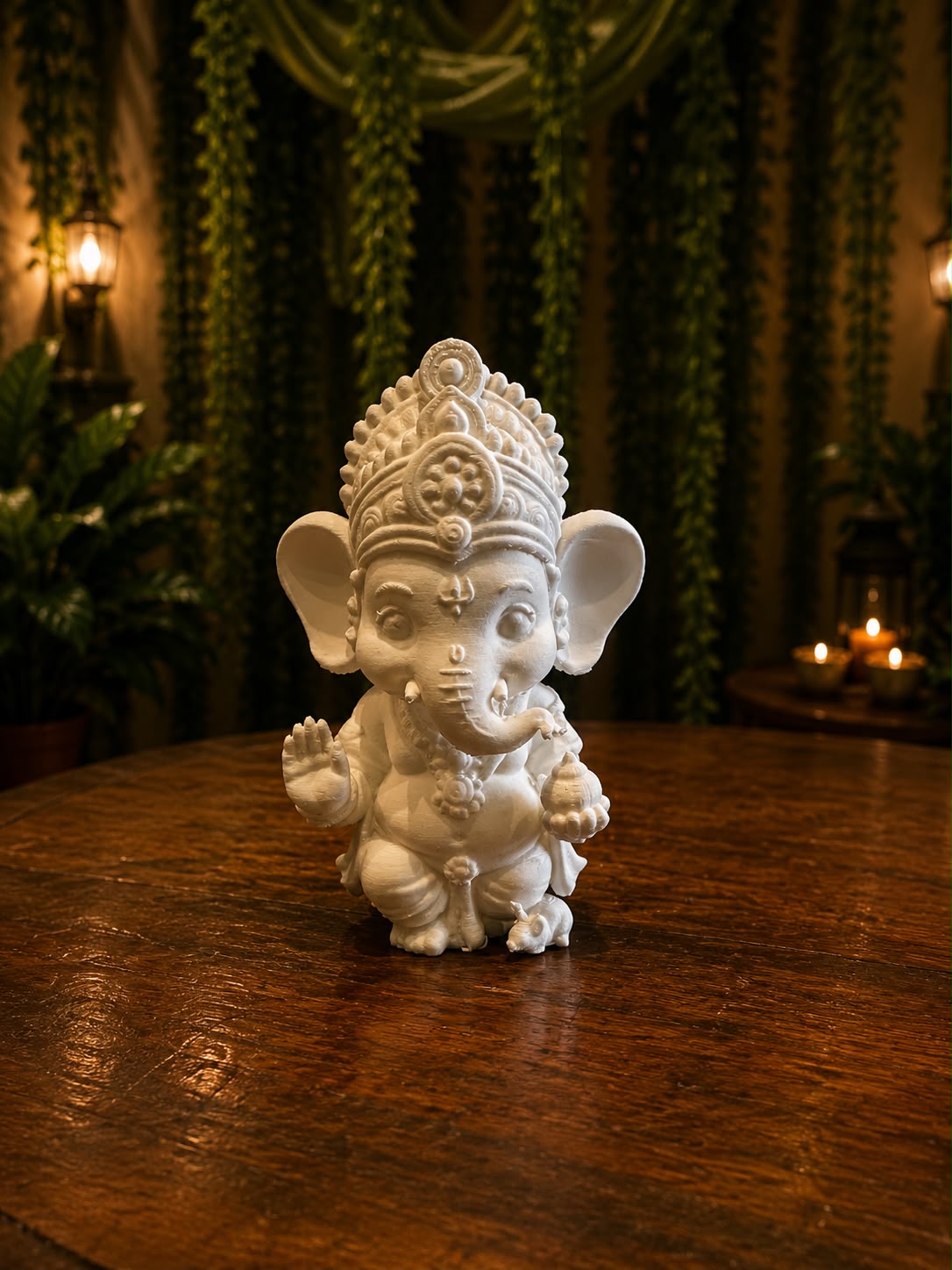 4-Inch Standing Ganesha 3D Art