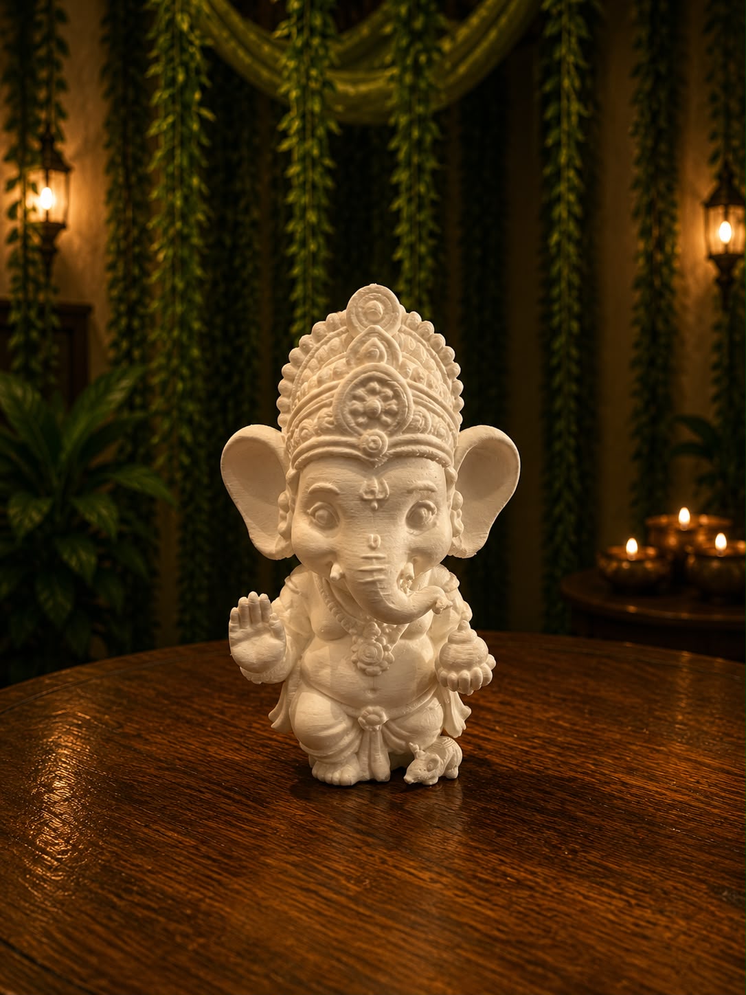 4-Inch Standing Ganesha 3D Art